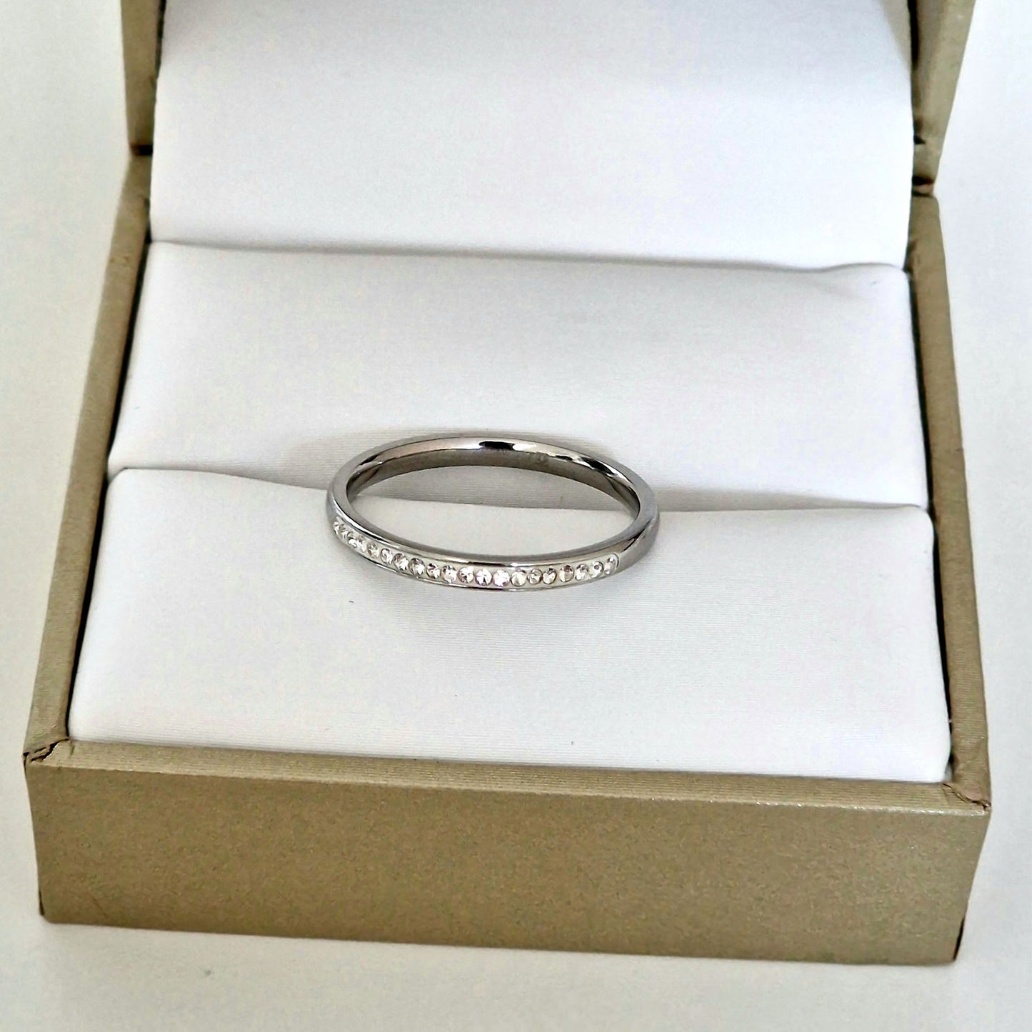 Stainless steel ring set - Pearl & Patience