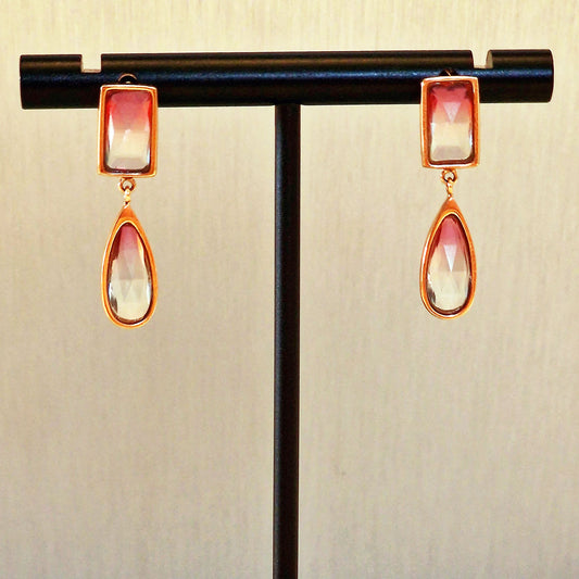 Stainless steel earrings - Sunset