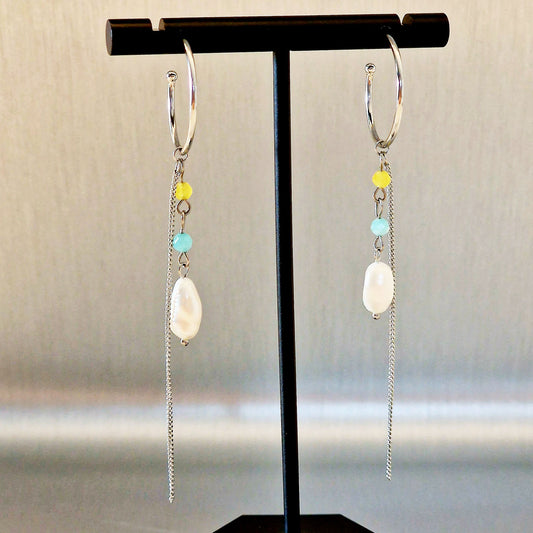 Stainless steel earrings - Leila