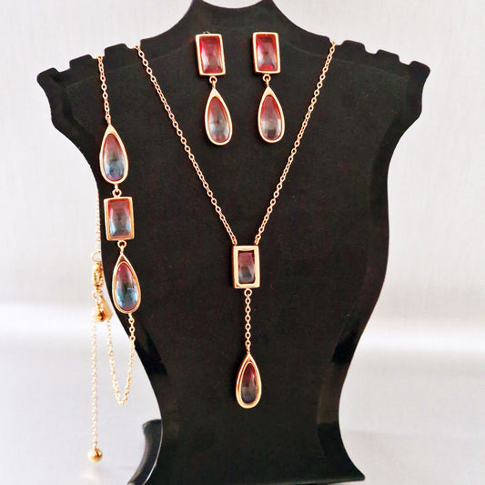 Stainless steel jewelry set - Sunset