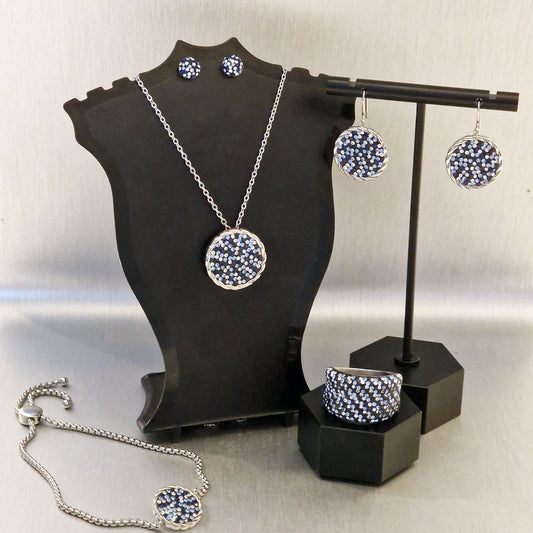 Stainless steel jewelry set - Blue Moon