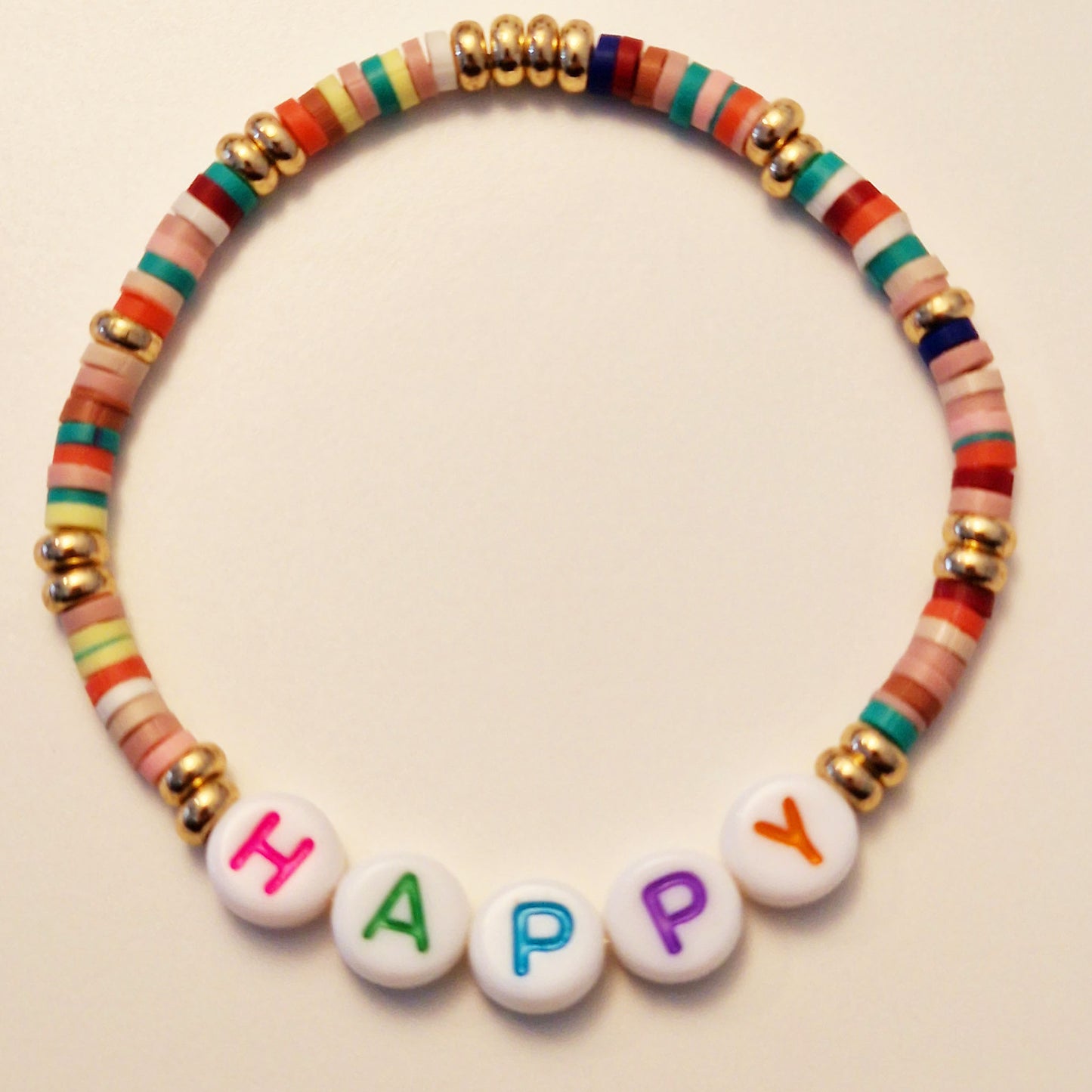 Stainless steel bracelet - Happy